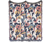 Abstract Floral Wall Art Throw